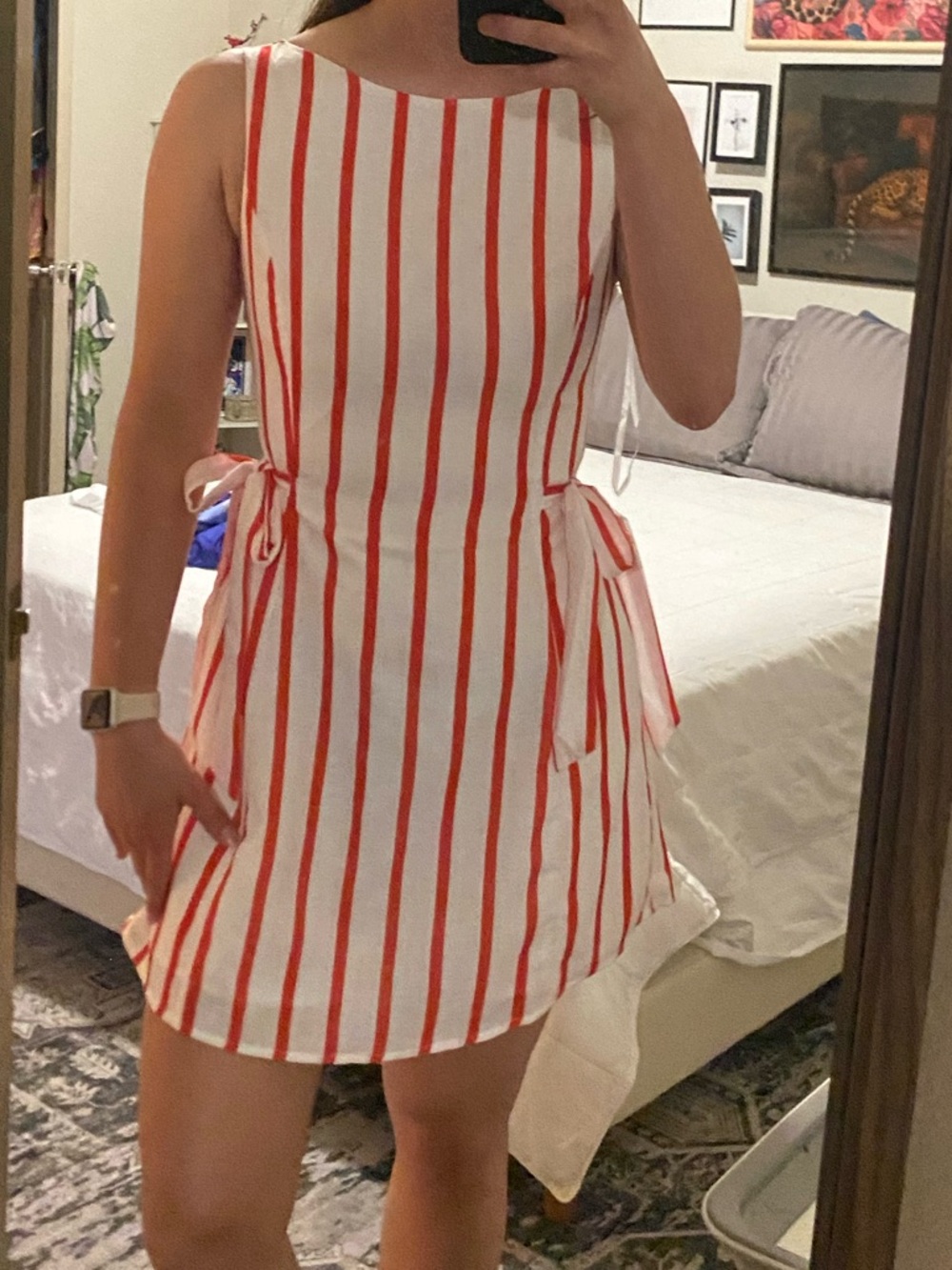Indi Luxe hannah striped dress size small